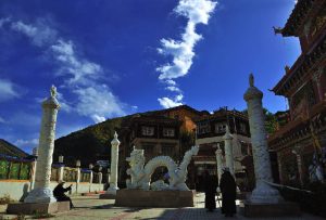 Zera Gompa Monastery in Xinlong County, Garze