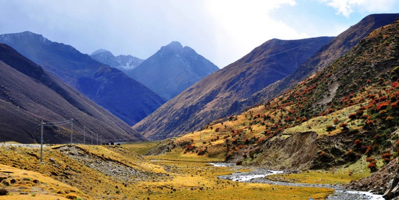 Mila Mountain Pass no condado de Gongbogyamda, Nyingchi