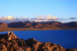 Tashi Dor Island of Namtso Lake in Tibet